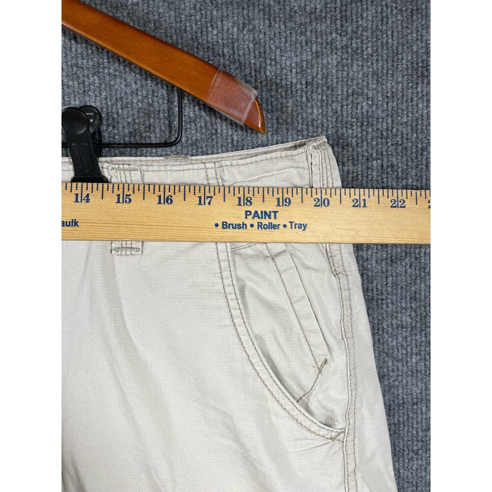 Lee Dungarees Cargo Shorts Men's 38 Beige Flat Front Utility Outdoor Camp - Picture 3 of 10